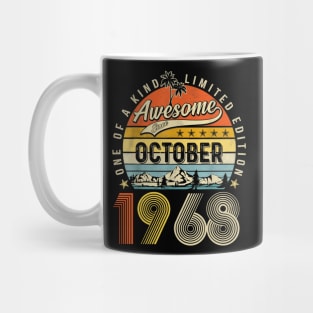 Awesome Since Octobber 1968 Vintage 55th Birthday Mug